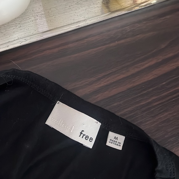 Wilfred Free black tie wrap waist flattering tshirt dress - Picture 6 of 8